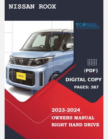 nissan roox 2023-2024 owners manual in english
